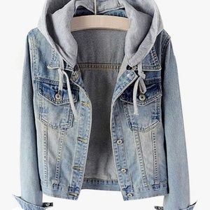 LifeShe Women's Casual Detachable Hoodie